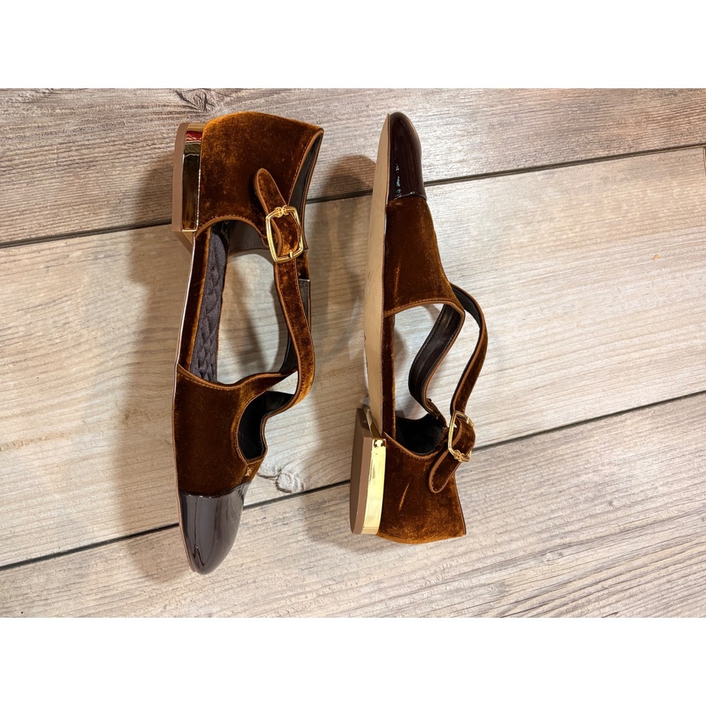 Sam Edelman Roxie Mary Jane Ballet Flats Women's 10.5 Brown Chic‎ Quiet Luxury - Picture 2 of 8